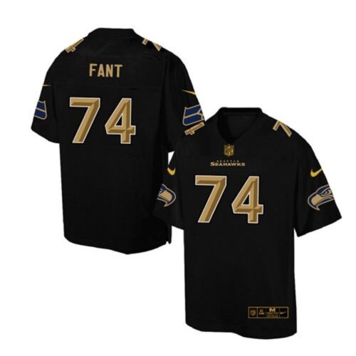 6861a6650f75c_1 Seahawks #74 George Fant Black Men's Stitched NFL Elite Pro Line Gold Collection Jersey