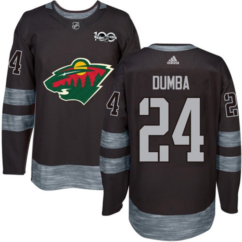 6861a6652ea86_1 Wild #24 Matt Dumba Black 1917-2017 100th Anniversary Stitched NHL Jersey