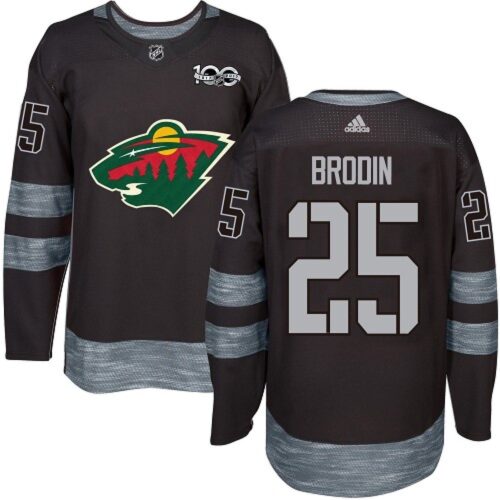 6861a6711b080_1 Wild #25 Jonas Brodin Black 1917-2017 100th Anniversary Stitched NHL Jersey