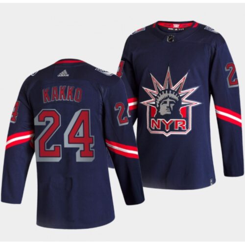 6861a695d2b2d_1 Men's New York Rangers #24 Kaapo Kakko 2021 Navy Reverse Retro Stitched Jersey