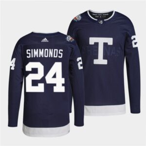 6861a6a844951_1 Men's Toronto Maple Leafs #24 Wayne Simmonds 2022 Heritage Classic Navy Stitched Jersey