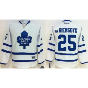 6861a6ab7bafe_1 Maple Leafs #25 James Van Riemsdyk White Stitched Youth NHL Jersey