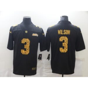 6861a6b5116e2_1 Men's Seattle Seahawks #3 Russell Wilson 2020 Black Leopard Print Fashion Limited Stitched Jersey