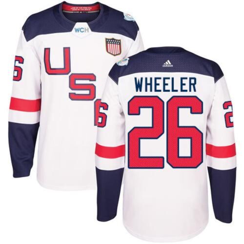 6861a6c3cdc44_1 Team USA #26 Blake Wheeler White 2016 World Cup Stitched Youth NHL Jersey