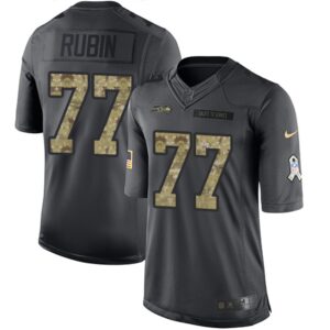 6861a6e37459c_1 Seahawks #77 Ahtyba Rubin Black Men's Stitched NFL Limited 2016 Salute to Service Jersey