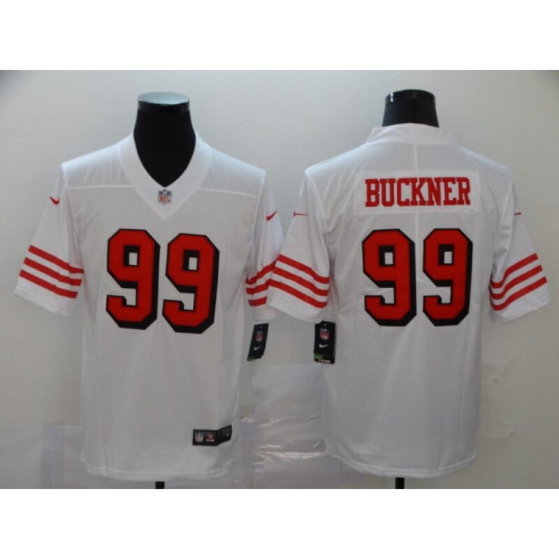 6861a709dedfb_1 Men's San Francisco 49ers #99 DeForest Buckner White Color Rush Limited Stitched NFL Jersey