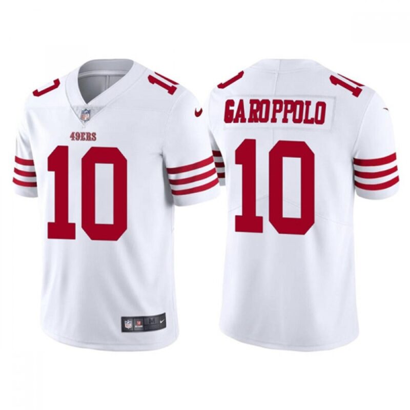 6861a70fd14d7_1 Men's San Francisco 49ers #10 Jimmy Garoppolo 2022 New White Vapor Untouchable Stitched Football Jersey
