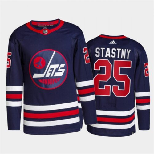 6861a7197bd7e_1 Men's Winnipeg Jets #25 Paul Stastny 2021/22 Navy Stitched Jersey