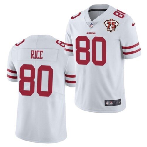 6861a73253f24_1 Men's San Francisco 49ers #80 Jerry Rice 2021 White 75th Anniversary Vapor Untouchable Stitched NFL Jersey