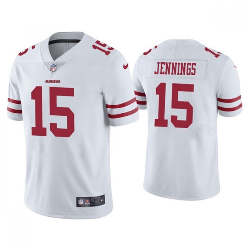 6861a75298410_1 Men's San Francisco 49ers #15 Jauan Jennings 2021 White Vapor Untouchable Limited Stitched Jersey