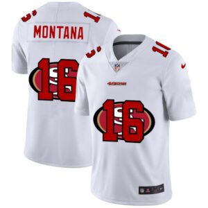 6861a763e14c3_1 Men's San Francisco 49ers #16 Joe Montana White Shadow Logo Limited Stitched Jersey