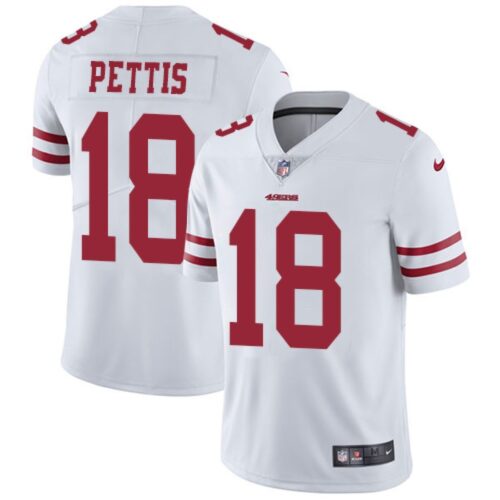 6861a76c728a9_1 Men's San Francisco 49ers #18 Dante Pettis White Vapor Untouchable Limited Stitched NFL Jersey