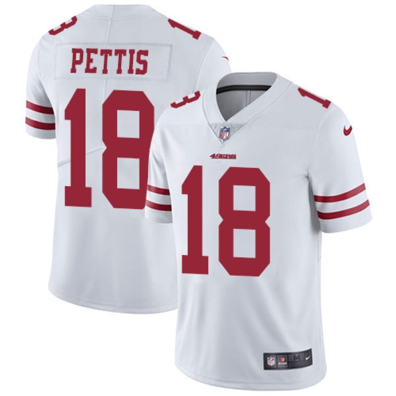 6861a76c728a9_1 Men's San Francisco 49ers #18 Dante Pettis White Vapor Untouchable Limited Stitched NFL Jersey
