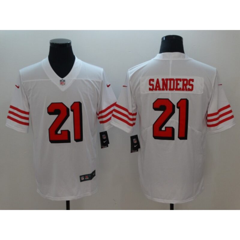 6861a76f40d99_1 Men's NFL San Francisco 49ers #21 Deion Sanders White Untouchable Limited Stitched Jersey