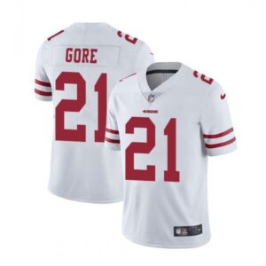 6861a77522be3_1 Men's San Francisco 49ers #21 Frank Gore White Vapor Untouchable Limited Stitched Jersey