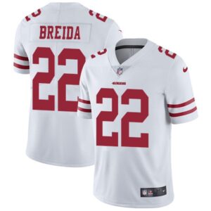 6861a77b21354_1 Men's San Francisco 49ers #22 Matt Breida White Vapor Untouchable Limited Stitched NFL Jersey