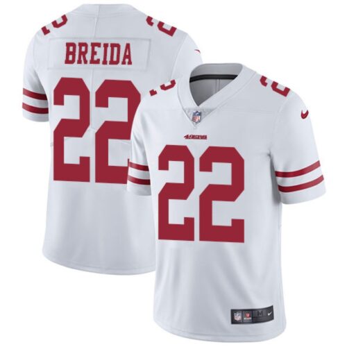 6861a77b21354_1 Men's San Francisco 49ers #22 Matt Breida White Vapor Untouchable Limited Stitched NFL Jersey