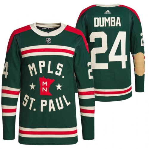 6861a77e32a57_1 Men's Minnesota Wild #24 Matt Dumba 2022 Green Winter Classic Stitched Jersey