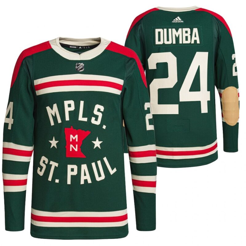 6861a77e32a57_1 Men's Minnesota Wild #24 Matt Dumba 2022 Green Winter Classic Stitched Jersey