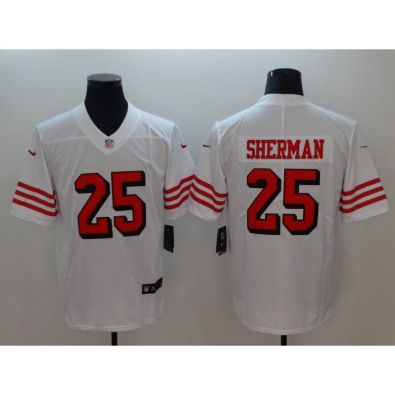 6861a783b2628_1 Men's San Francisco 49ers #25 Richard Sherman White Color Rush Vapor Untouchable Limited Stitched NFL Jersey