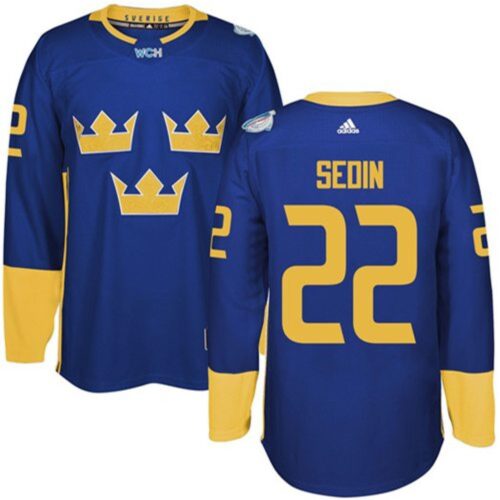 6861a784d0f41_1 Team Sweden #22 Daniel Sedin Blue 2016 World Cup Stitched NHL Jersey