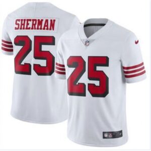 6861a786b7c9d_1 Men's San Francisco 49ers #25 Richard Sherman White Color Rush Vapor Untouchable Limited Stitched NFL Jersey