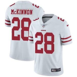6861a7956ccb7_1 Men's San Francisco 49ers #28 Jerick McKinnon White Vapor Untouchable Limited Stitched Jersey