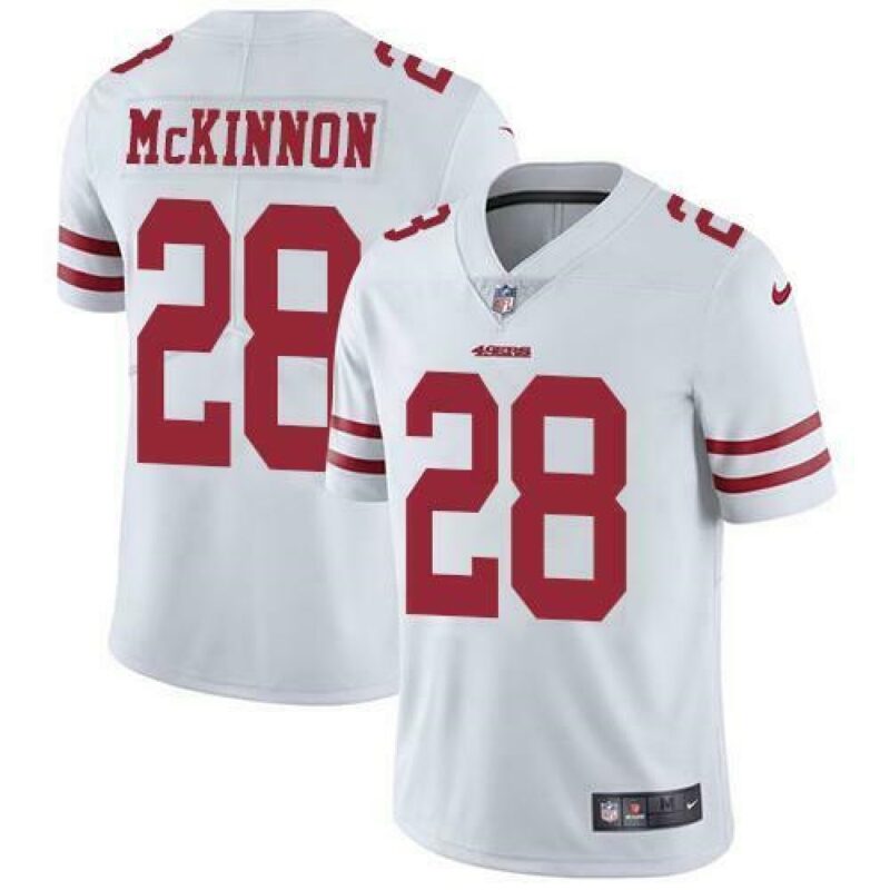 6861a7956ccb7_1 Men's San Francisco 49ers #28 Jerick McKinnon White Vapor Untouchable Limited Stitched Jersey