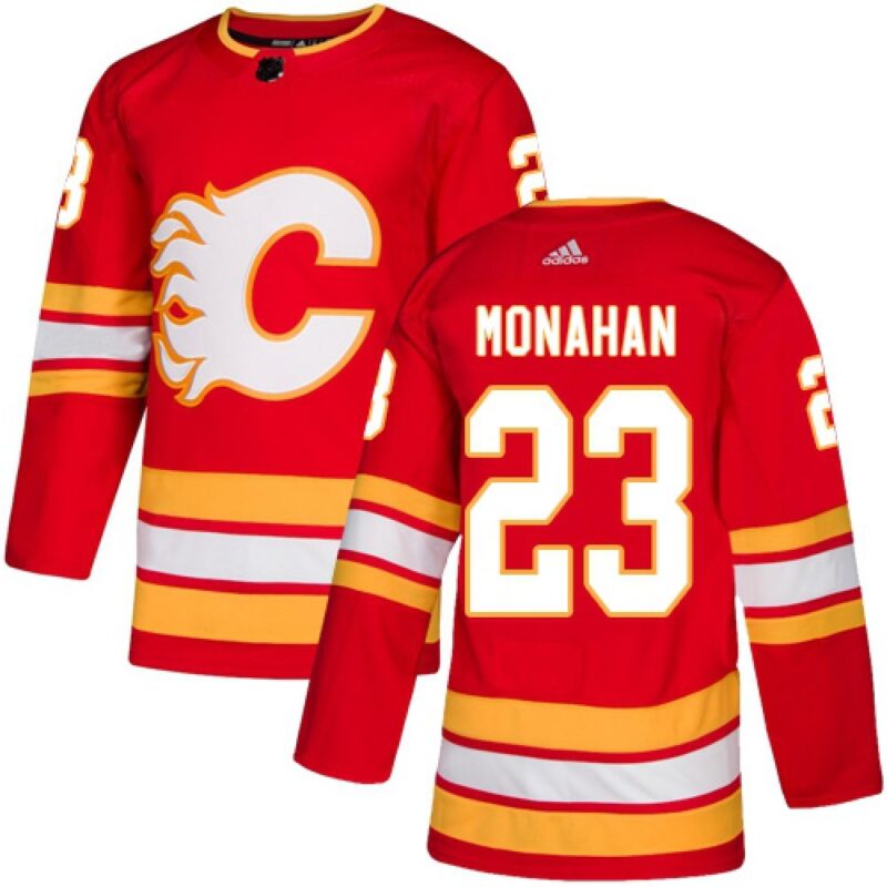 6861a797742ec_1 Men's Calgary Flames #23 Sean Monahan Red Stitched NHL Jersey