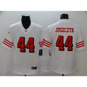 6861a7aa79e58_1 Men's San Francisco 49ers #44 Kyle Juszczyk White New Vapor Untouchable Limited Stitched NFL Jersey