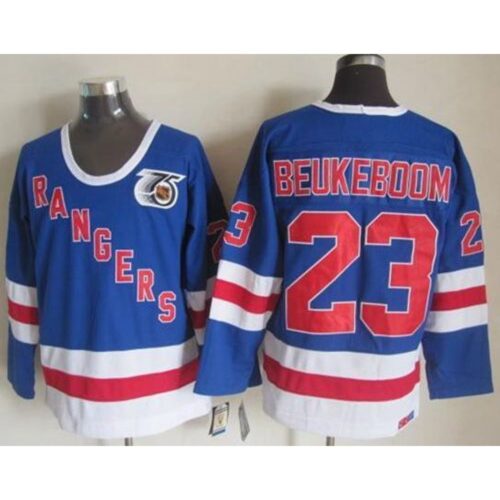 6861a7ca1075a_1 Rangers #23 Jeff Beukeboom Blue CCM 75TH Stitched NHL Jersey