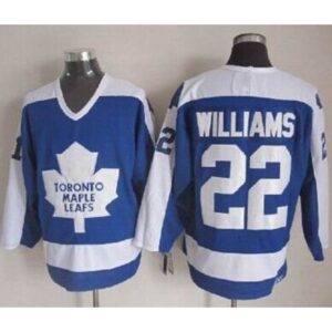 6861a7ccee06b_1 Maple Leafs #22 Tiger Williams Blue/White CCM Throwback Stitched NHL Jersey