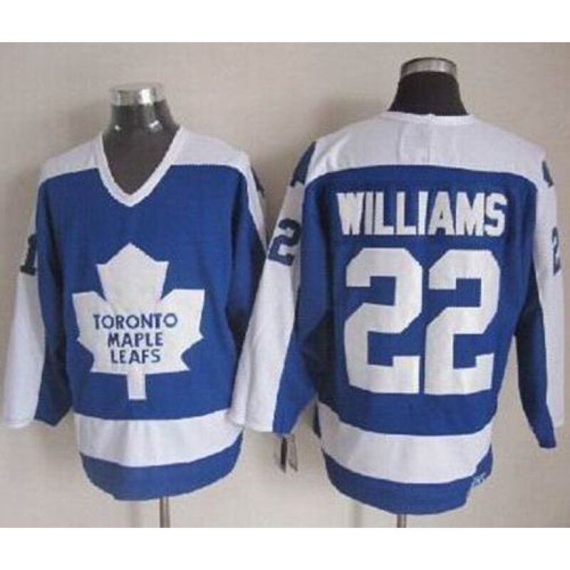 6861a7ccee06b_1 Maple Leafs #22 Tiger Williams Blue/White CCM Throwback Stitched NHL Jersey