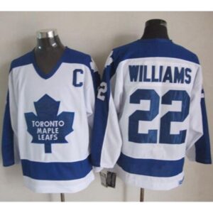 6861a7d00d21e_1 Maple Leafs #22 Tiger Williams White/Blue CCM Throwback Stitched NHL Jersey