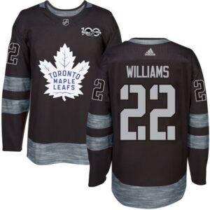 6861a7d342a86_1 Maple Leafs #22 Tiger Williams Black 1917-2017 100th Anniversary Stitched NHL Jersey