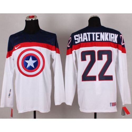 6861a7d943fd6_1 Olympic Team USA #22 Kevin Shattenkirk White Captain America Fashion Stitched NHL Jersey