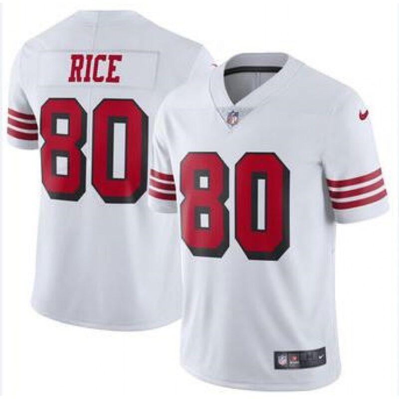 6861a7f726681_1 Men's San Francisco 49ers #80 Jerry Rice White Color Rush Vapor Untouchable Limited Stitched NFL Jersey