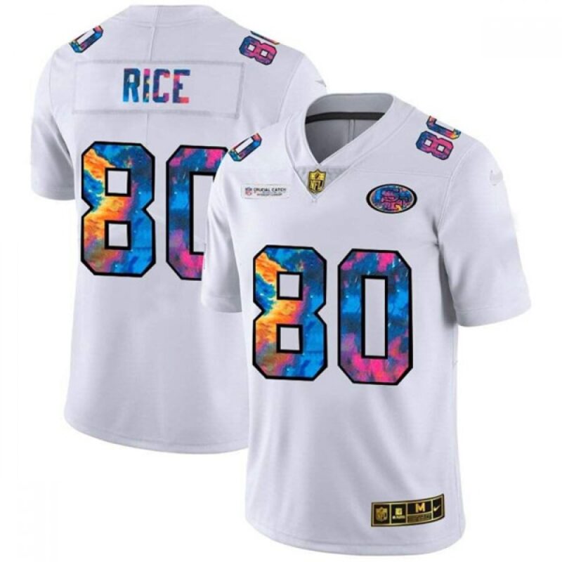 6861a7fa0aabc_1 Men's San Francisco 49ers #80 Jerry Rice 2020 White Crucial Catch Limited Stitched Jersey