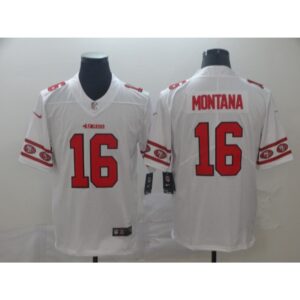 6861a851e44b9_1 Men's San Francisco 49ers #16 Joe Montana White 2019 Team Logo Cool Edition Stitched NFL Jersey