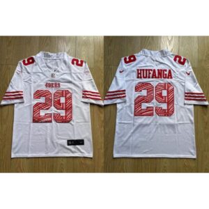 6861a85e0224b_1 Men's San Francisco 49ers #29 Talanoa Hufanga White Stitched Jersey