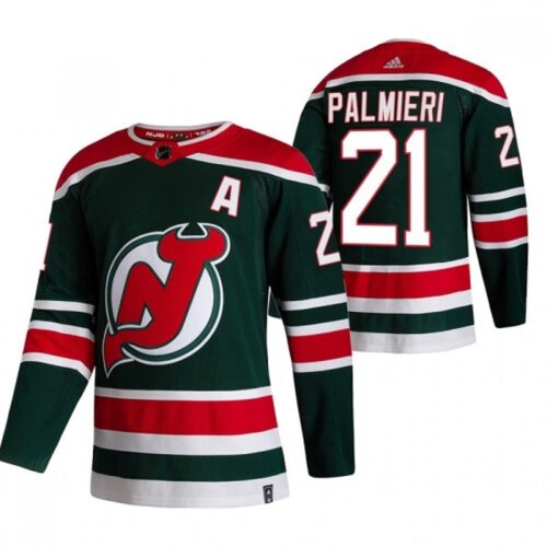 6861a8673a0cc_1 Men's New Jersey Devils #21 Kyle Palmieri 2021 Green Reverse Retro Stitched NHL Jersey