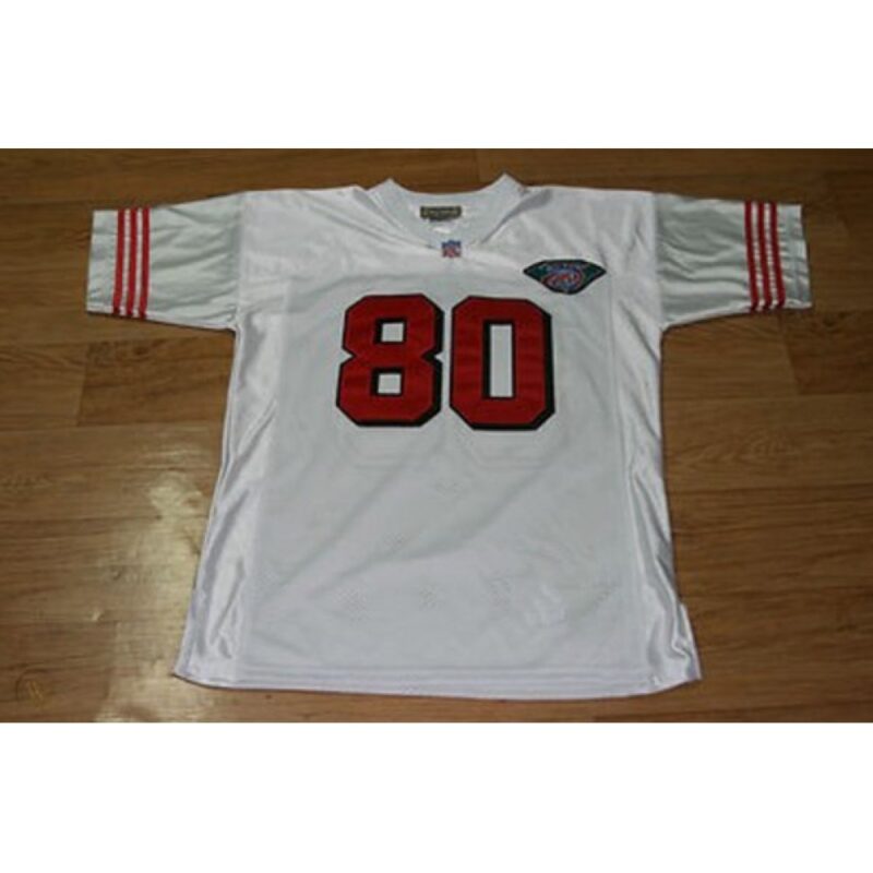 6861a8701dfea_1 Men's San Francisco 49ers #80 Jerry Rice White Stitched Jersey