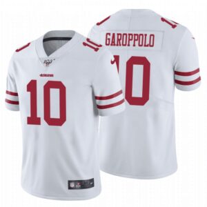 6861a891a613b_1 Men's San Francisco 49ers #10 Jimmy Garoppolo White 2019 100th season Vapor Untouchable Limited Stitched NFL Jersey