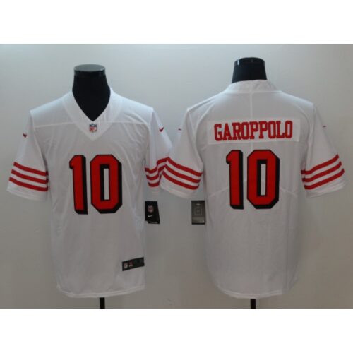 6861a894b14fc_1 Men's San Francisco 49ers #10 Jimmy Garoppolo White Color Rush Vapor Untouchable Limited Stitched NFL Jersey