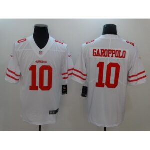 6861a89ab0b68_1 Men's San Francisco 49ers #10 Jimmy Garoppolo White Vapor Untouchable Limited Stitched NFL Jersey