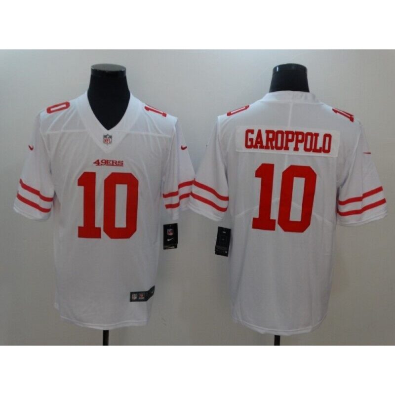 6861a89ab0b68_1 Men's San Francisco 49ers #10 Jimmy Garoppolo White Vapor Untouchable Limited Stitched NFL Jersey