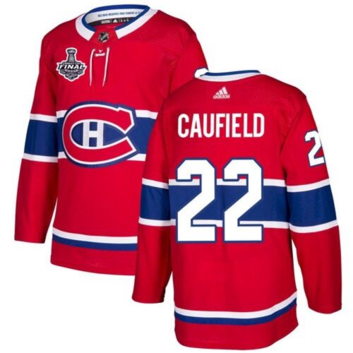 6861a8b373177_1 Men's Montreal Canadiens #22 Cole Caufield 2021 Red Stanley Cup Final Stitched Jersey
