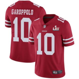 6861a8d4674f8_1 Men's San Francisco 49ers #10 Jimmy Garoppolo Red Super Bowl LIV Vaper Untouchable Limited Stitched NFL Jersey
