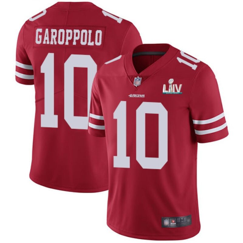 6861a8d4674f8_1 Men's San Francisco 49ers #10 Jimmy Garoppolo Red Super Bowl LIV Vaper Untouchable Limited Stitched NFL Jersey