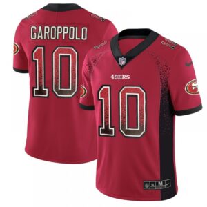 6861a8da52511_1 Men's San Francisco 49ers #10 Jimmy Garoppolo Red 2018 Drift Fashion Color Rush Limited Stitched NFL Jersey